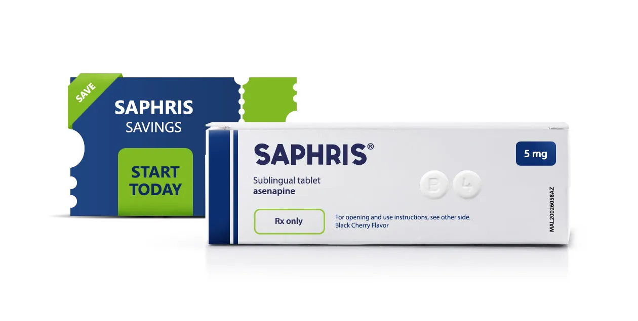 Asenapine Asenapine 5 mg sublingual tablets used for treating schizophrenia and bipolar disorder