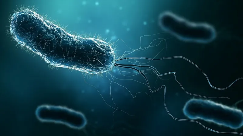 Microscopic view of Helicobacter pylori bacteria, an infection linked to increased risk of lymphoma