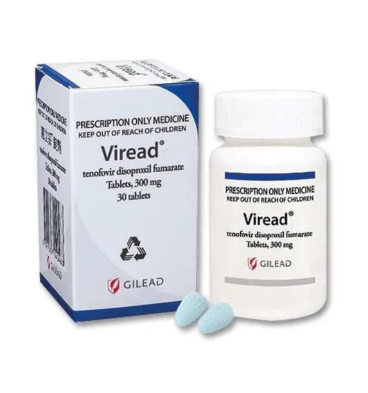 Tenofovir Tenofovir disoproxil fumarate 300 mg tablets (Viread) used for HIV and chronic hepatitis B treatment