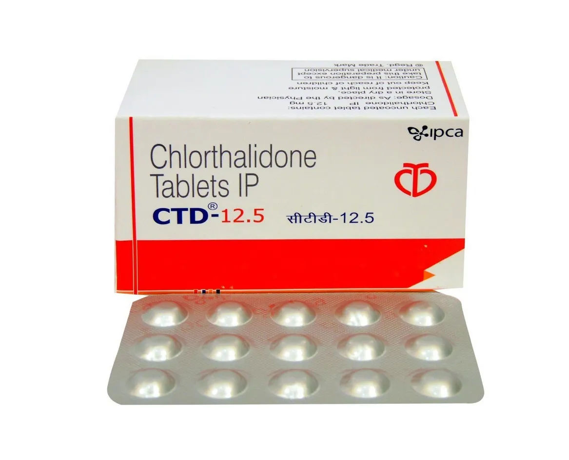 Chlorthalidone 12.5 mg tablets used to treat high blood pressure