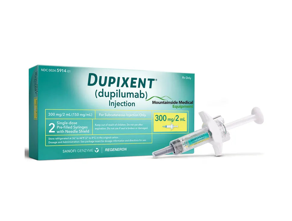 Dupilumab Dupixent (dupilumab) injection pre-filled syringe 300 mg/2 mL by Sanofi Genzyme and Regeneron