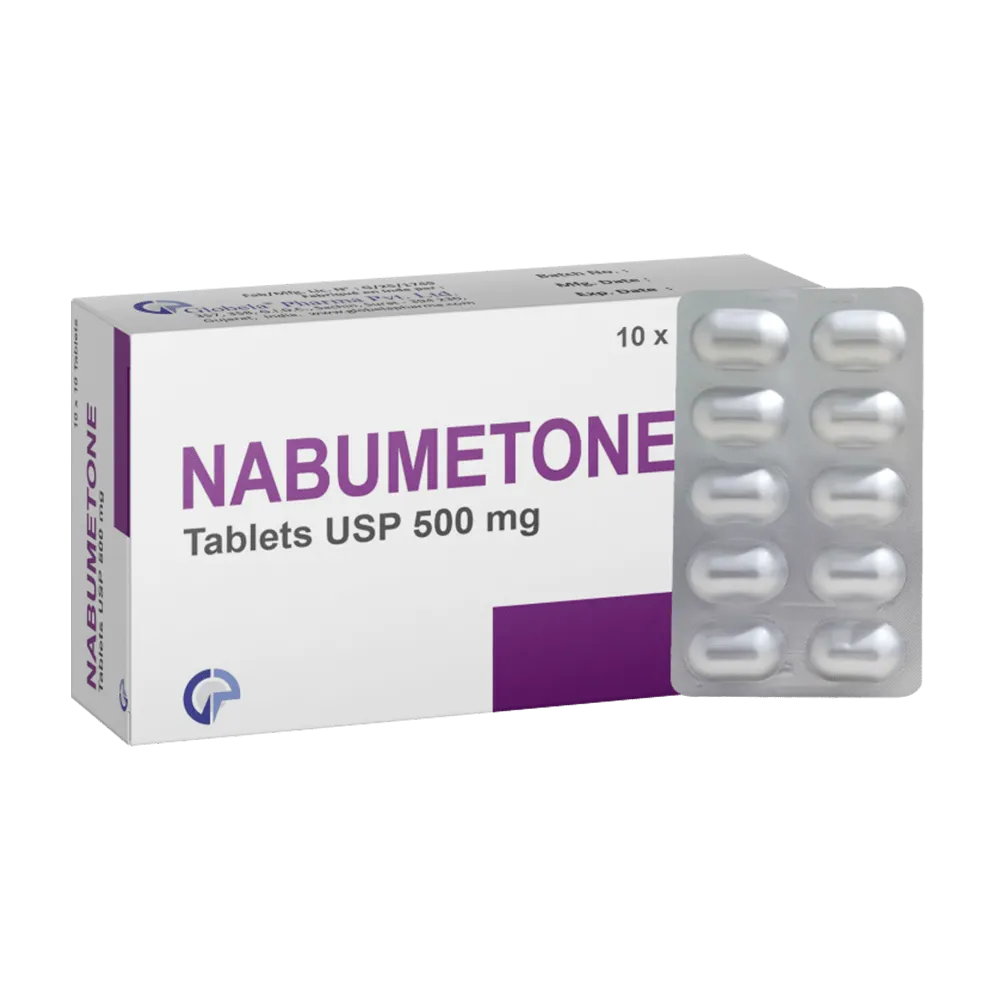 Nabumetone 500 mg tablets used for pain and inflammation relief