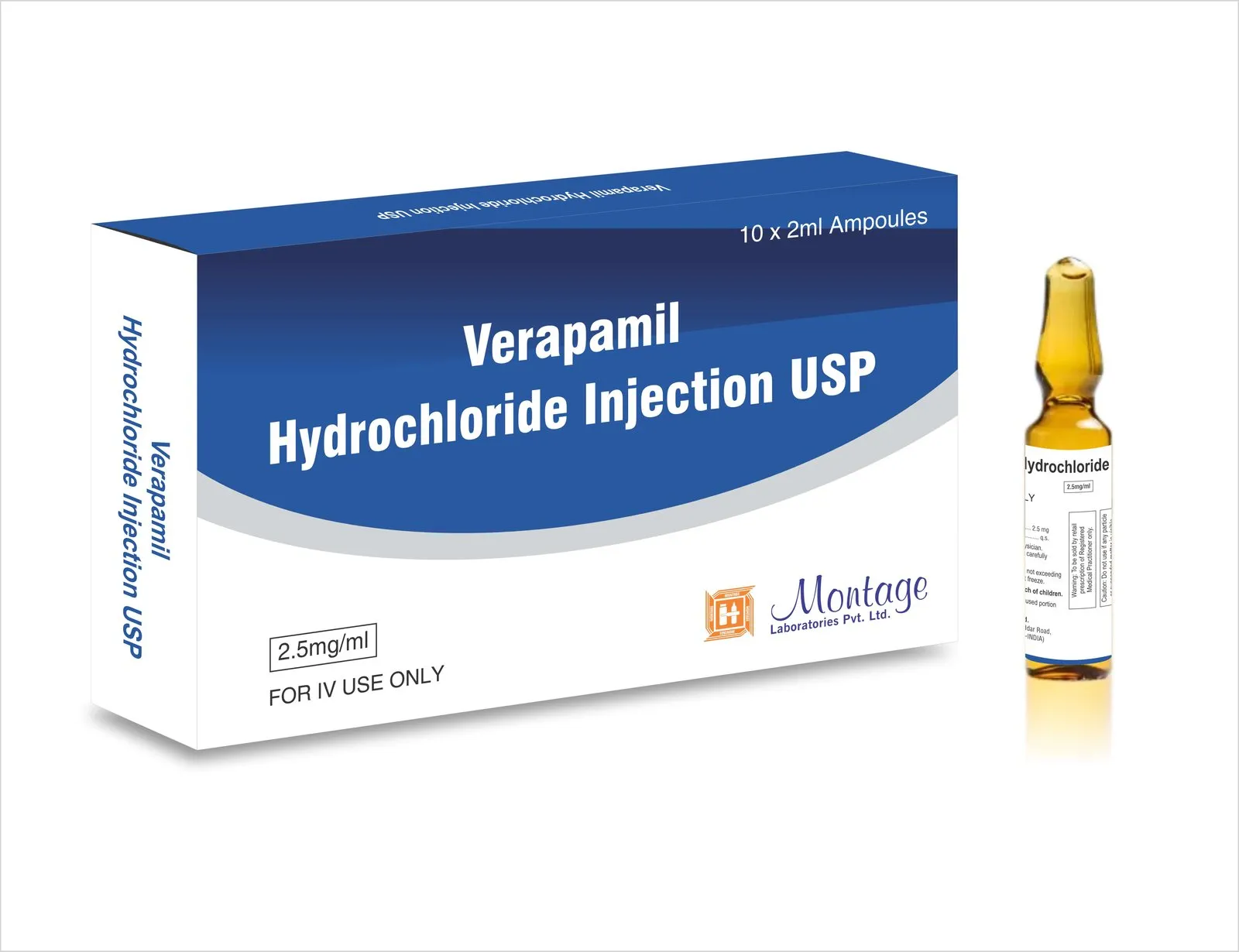 Verapamil Hydrochloride Injection USP 2.5mg/ml for intravenous use